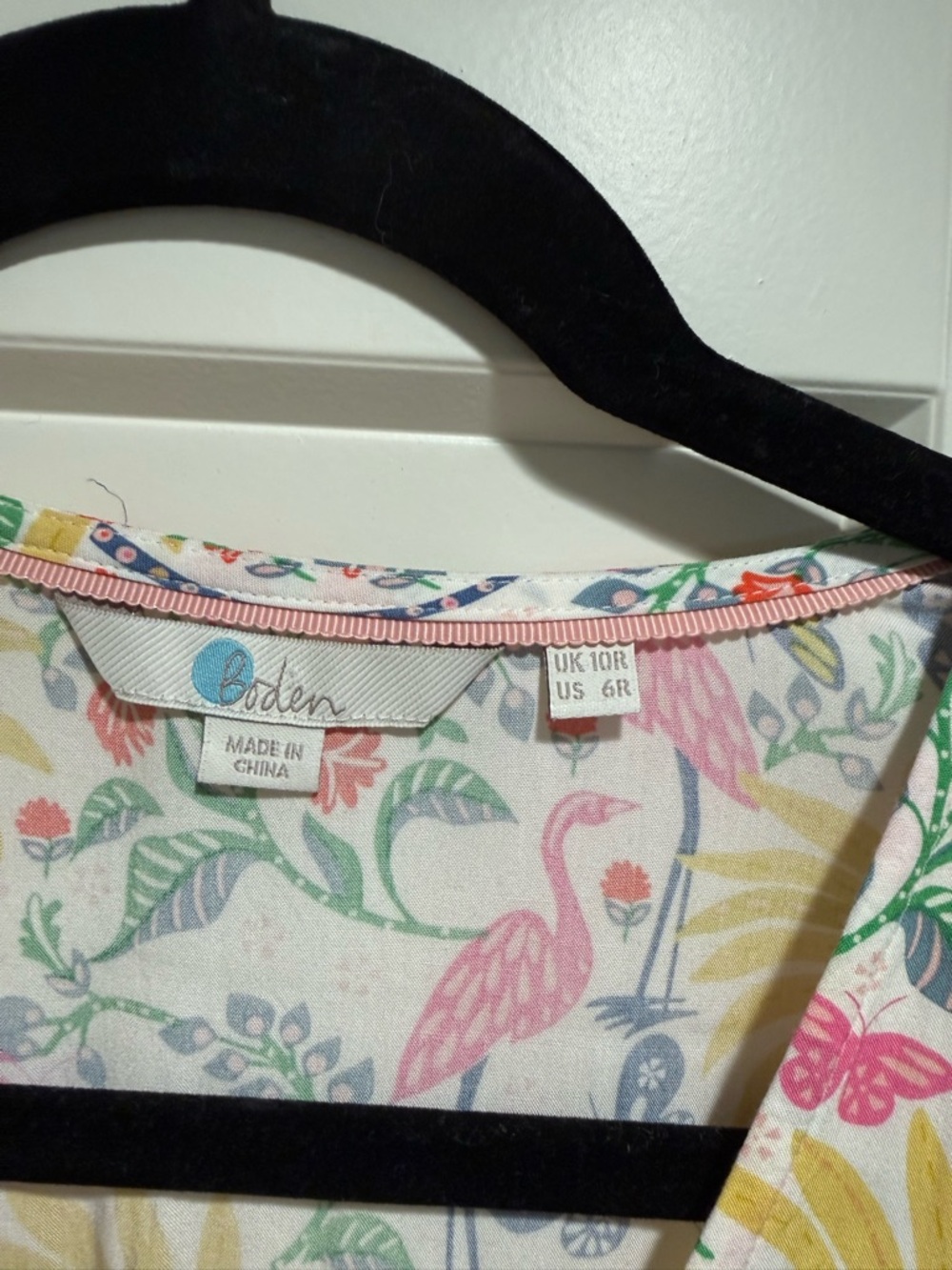 Boden Floral Maxi Dress in Yellow, Pink & Green - Picture 6 of 6